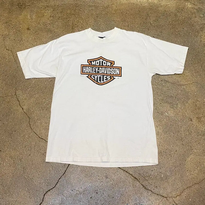 [BUNJANG] Harley Davidson Vintage Big Logo T-shirt / 90s Made in USA 빈티지 할리데이비슨 레어 빅로고 반팔티