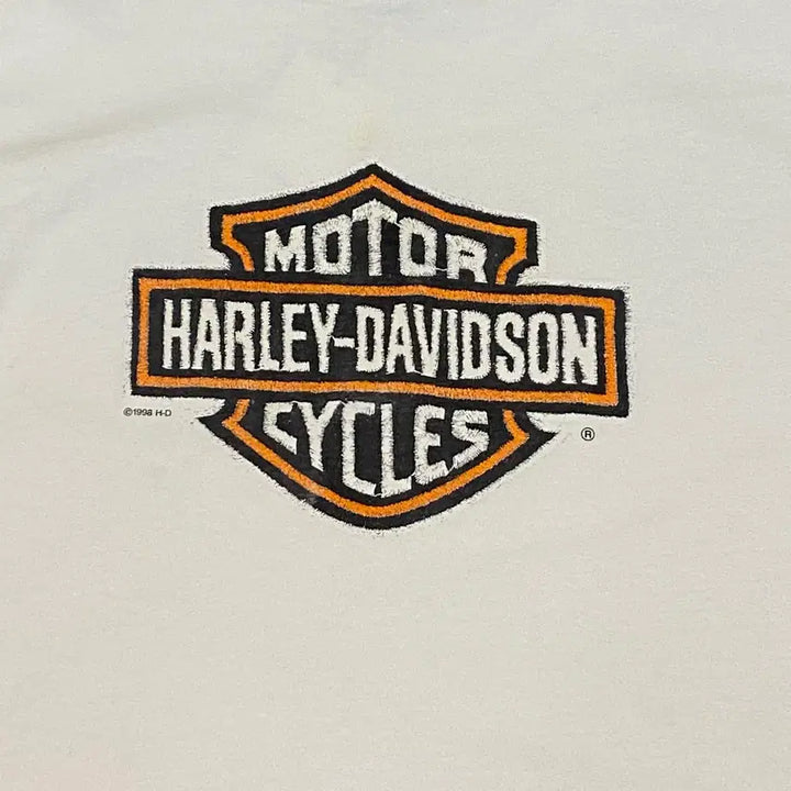[BUNJANG] Harley Davidson Vintage Big Logo T-shirt / 90s Made in USA 빈티지 할리데이비슨 레어 빅로고 반팔티