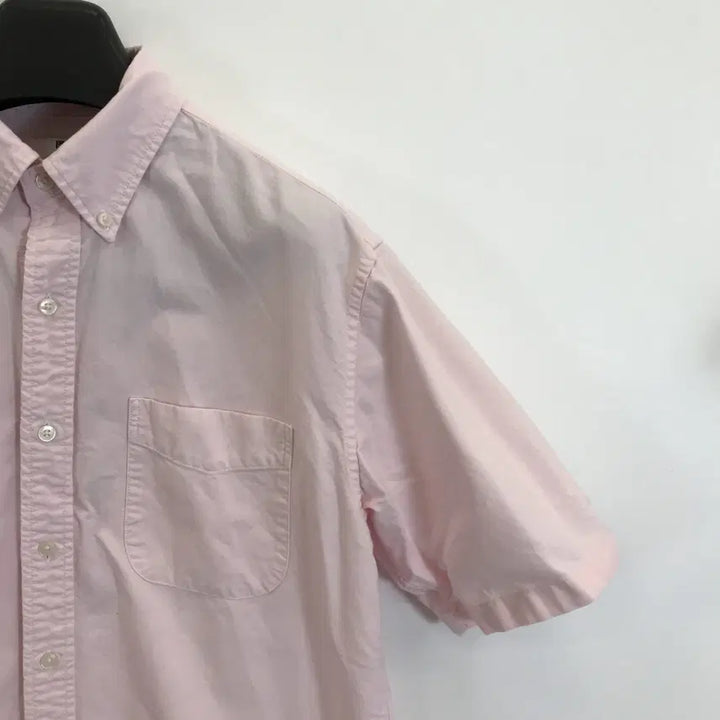 [BUNJANG] Uniqlo Oxford Short Sleeve Shirt Pink L / 유니클로 옥스포드 반팔셔츠 핑크 [L]