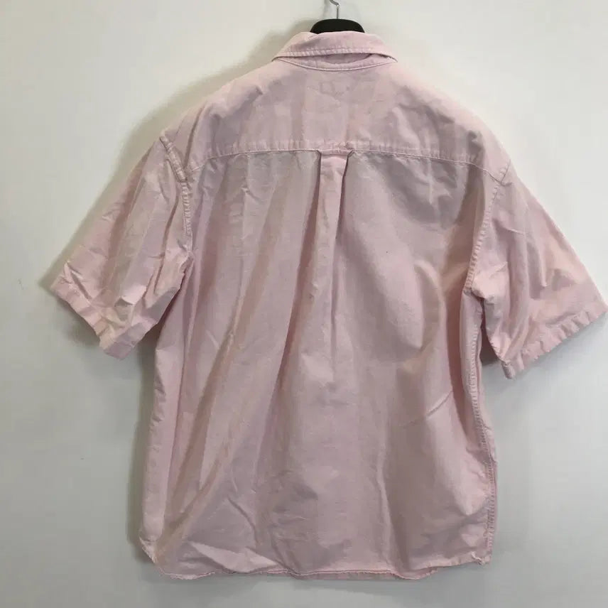 [BUNJANG] Uniqlo Oxford Short Sleeve Shirt Pink L / 유니클로 옥스포드 반팔셔츠 핑크 [L]