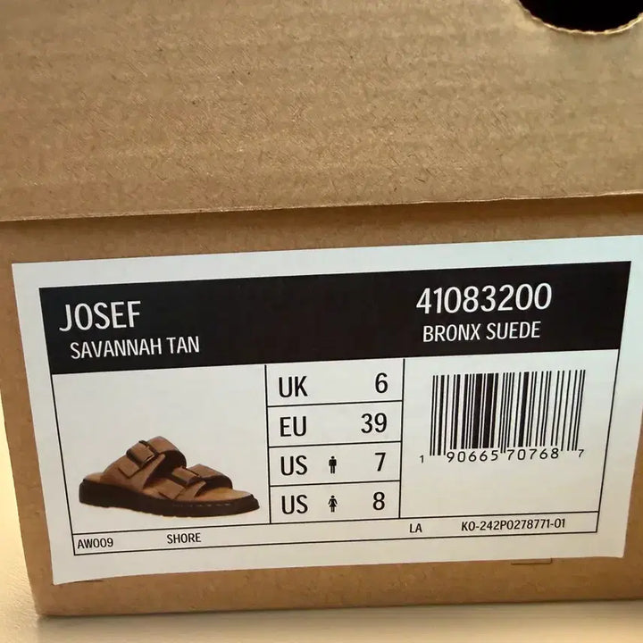 [BUNJANG] Dr. Martens Josef Slide Sandals / 닥터마틴 Josef 슬라이드 샌들 uk6