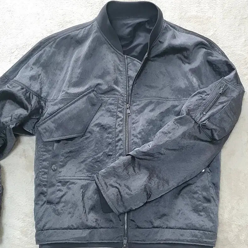 [BUNJANG] Allegri Nylon Gray Jacket / 알레그리 나일론 간절기 자켓 판매해요