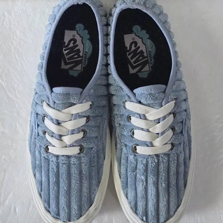 [BUNJANG] Vans ComfyCush Authentic Jumbo Corduroy Light Blue / [240] 반스 컴피쿠시 어센틱 점보 코듀로이 라이트블루ㅡ단종매물,최저가