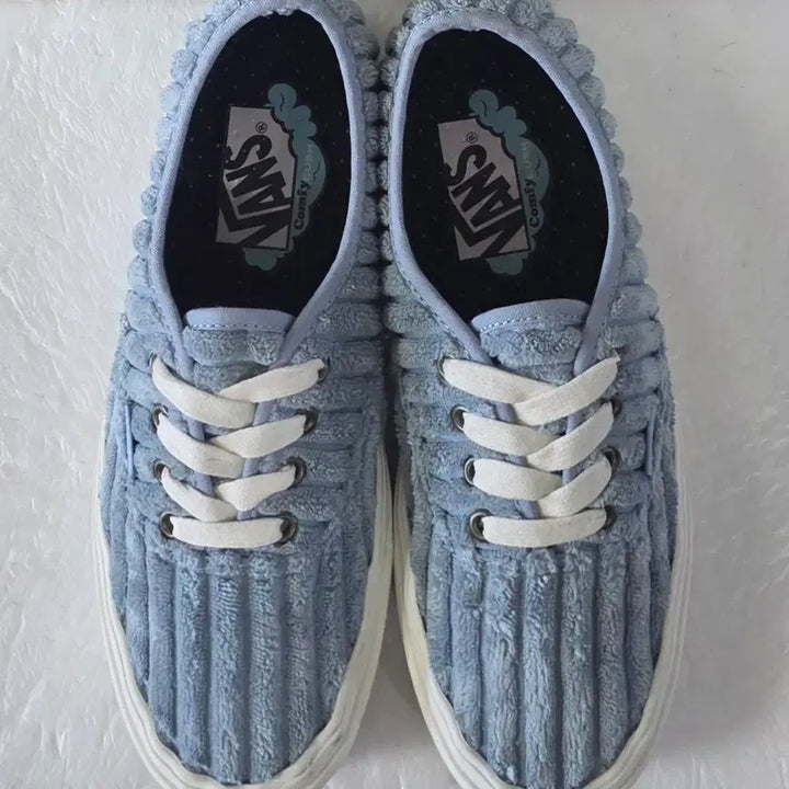 [BUNJANG] Vans ComfyCush Authentic Jumbo Corduroy Light Blue / [240] 반스 컴피쿠시 어센틱 점보 코듀로이 라이트블루ㅡ단종매물,최저가