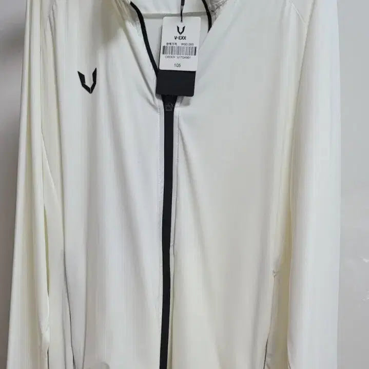 [BUNJANG] V-EXX White Windbreaker Jacket / V-EXX 화이트 바람막이 105 사이즈