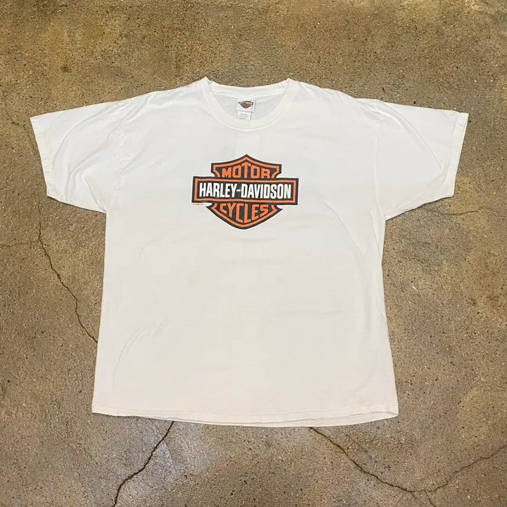 [BUNJANG] Harley Davidson Vintage Big Logo T-shirt / 미국 빈티지 할리데이비슨 빅로고 레어 반팔티