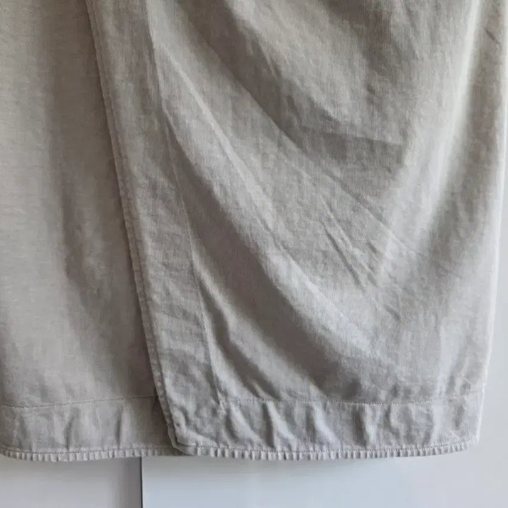 [SOLD OUT] 모노크롬 연카키색 밴딩 롱스커트(무배)