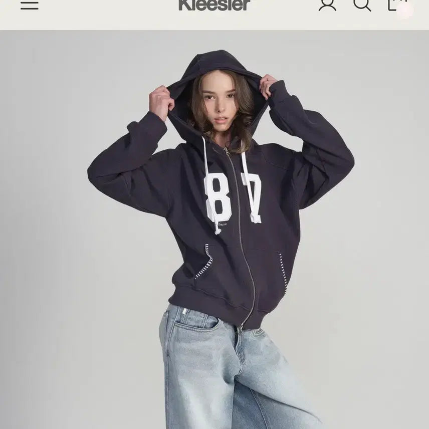 [SOLD OUT] 양도 클리시어 와플 후드집업