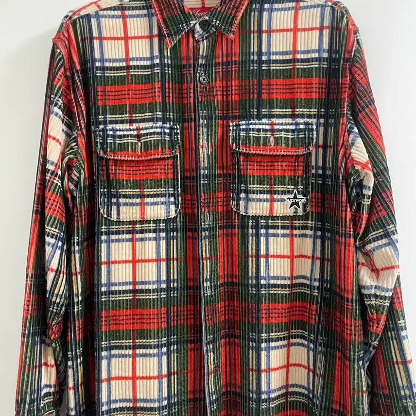 [BUNJANG] Supreme Corduroy Check Shirt (Large) / 슈프림 코듀로이 셔츠 라지