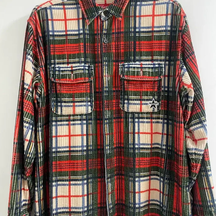 [BUNJANG] Supreme Corduroy Check Shirt (Large) / 슈프림 코듀로이 셔츠 라지