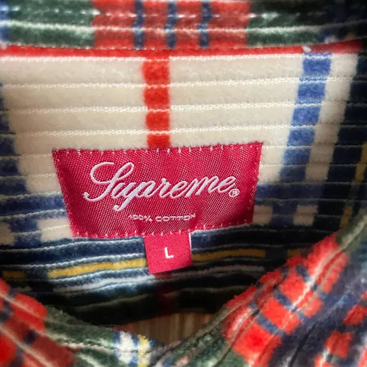 [BUNJANG] Supreme Corduroy Check Shirt (Large) / 슈프림 코듀로이 셔츠 라지