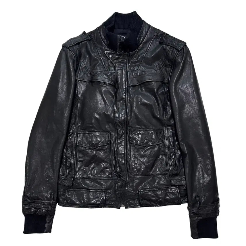 [BUNJANG] 버커루 lamb skin pocket leather jacket / 버커루 lamb skin pocket leather jacket