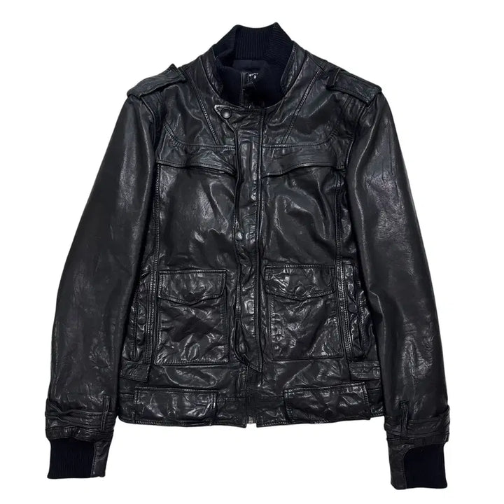 [BUNJANG] 버커루 lamb skin pocket leather jacket / 버커루 lamb skin pocket leather jacket
