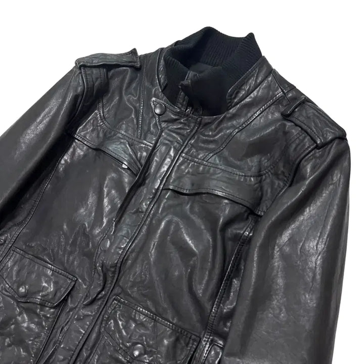[BUNJANG] 버커루 lamb skin pocket leather jacket / 버커루 lamb skin pocket leather jacket
