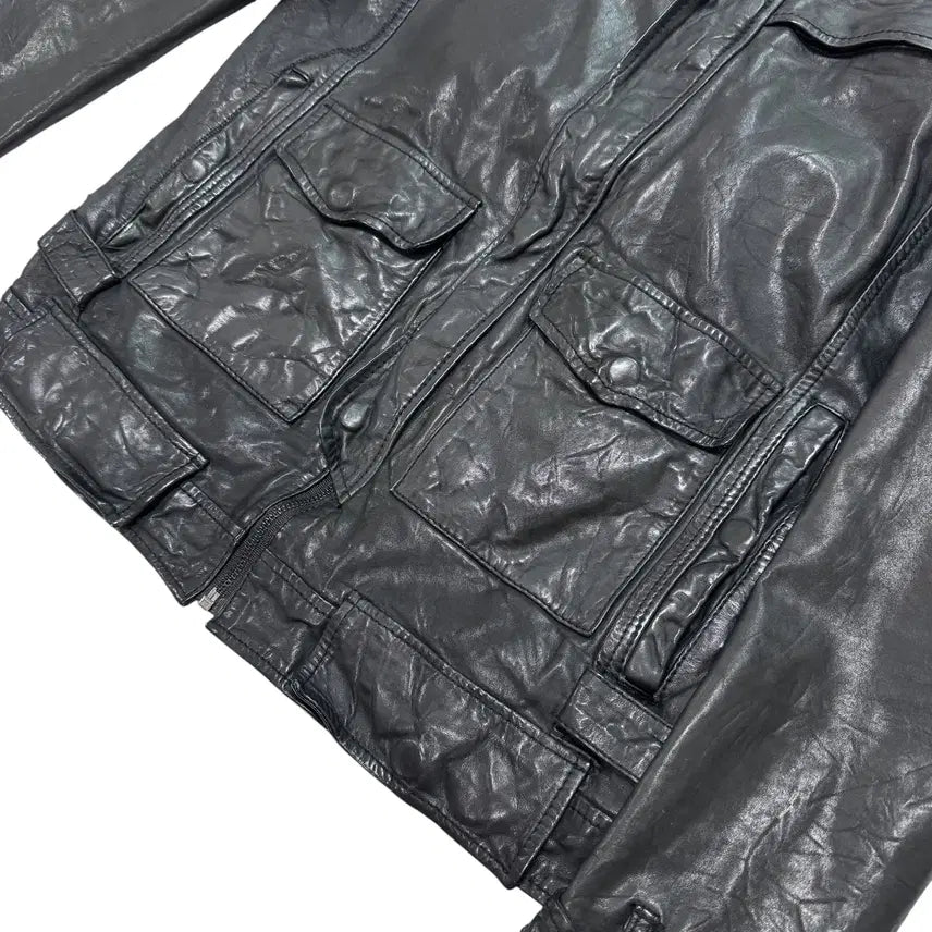 [BUNJANG] 버커루 lamb skin pocket leather jacket / 버커루 lamb skin pocket leather jacket