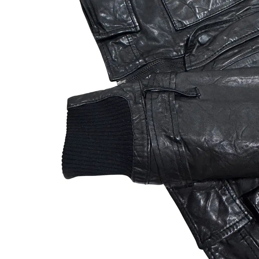[BUNJANG] 버커루 lamb skin pocket leather jacket / 버커루 lamb skin pocket leather jacket