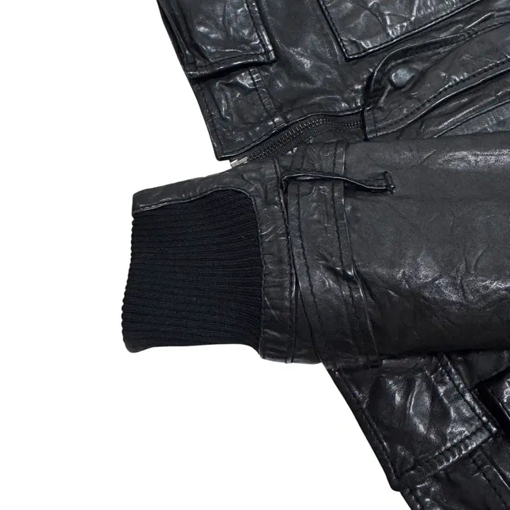 [BUNJANG] 버커루 lamb skin pocket leather jacket / 버커루 lamb skin pocket leather jacket