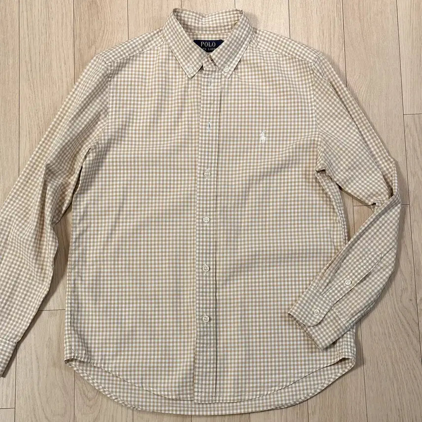 [SOLD OUT] (정품) 폴로 랄프로렌 베이지 깅엄 체크 셔츠
