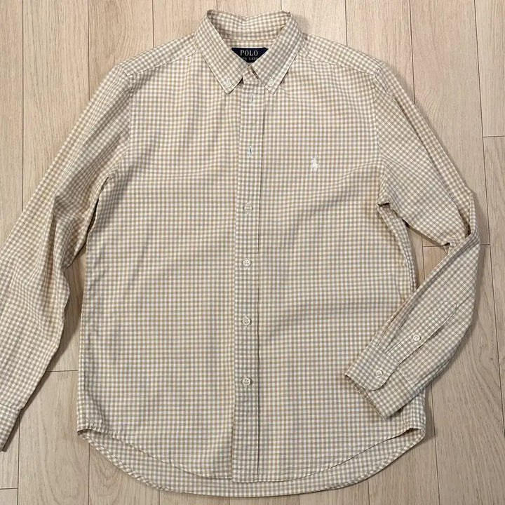 [SOLD OUT] (정품) 폴로 랄프로렌 베이지 깅엄 체크 셔츠