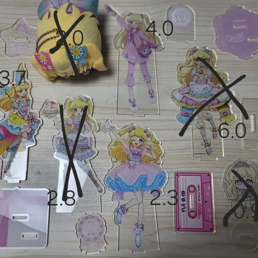 [BUNJANG] Idol Time Pripara Yume Kawaii Yui Acrylic Stand &amp; Doll / 아이돌타임 프리파라 유이 아크릴 스탠드 &amp; 인형  유메카와유이