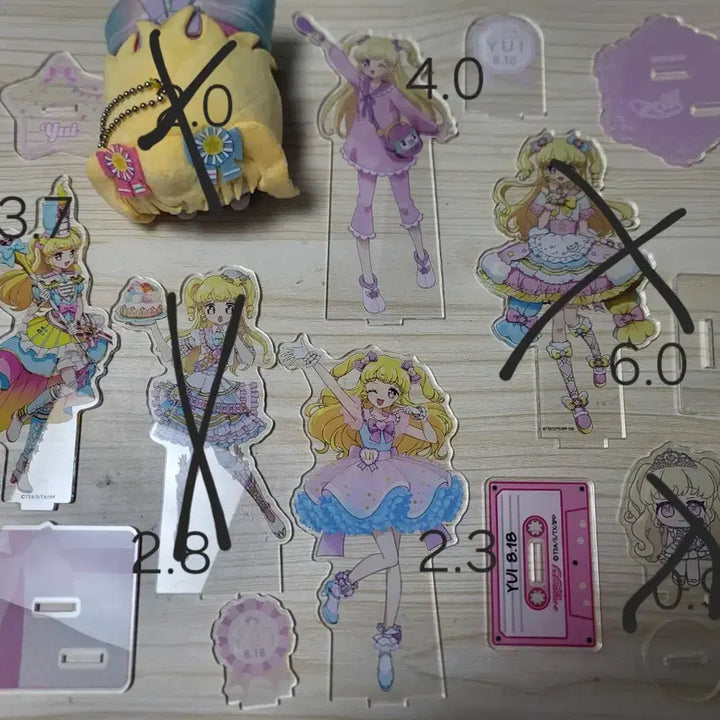 [BUNJANG] Idol Time Pripara Yume Kawaii Yui Acrylic Stand &amp; Doll / 아이돌타임 프리파라 유이 아크릴 스탠드 &amp; 인형  유메카와유이