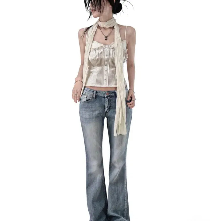 [BUNJANG] Ivory Adjustable Bustier Top / 아이보리 뷔스티에 원가 6.9