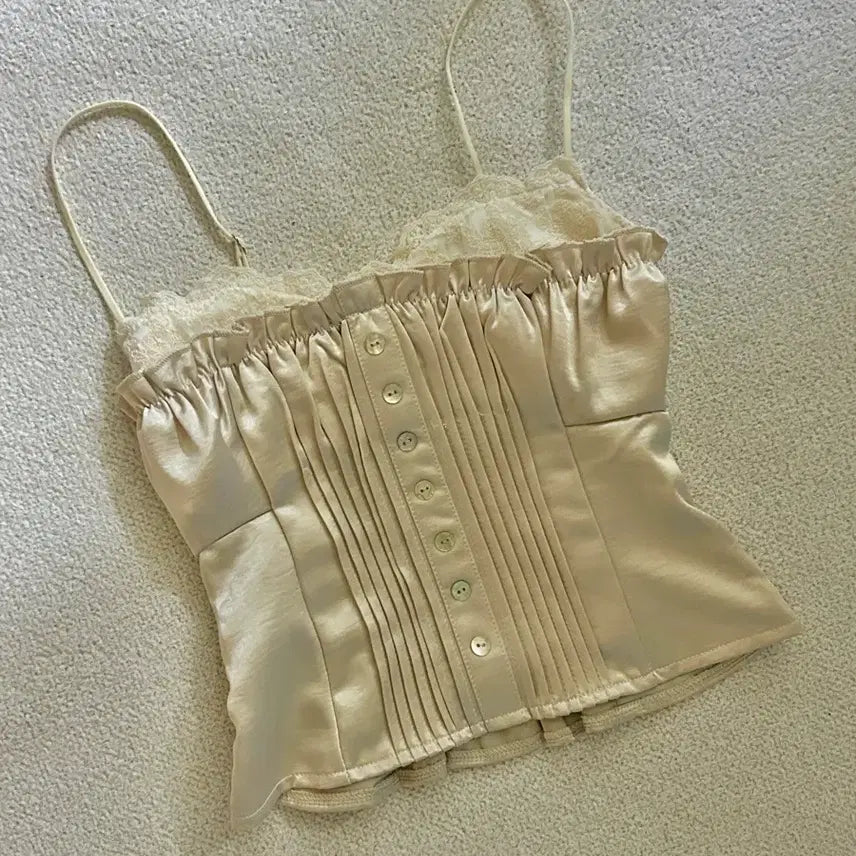 [BUNJANG] Ivory Adjustable Bustier Top / 아이보리 뷔스티에 원가 6.9