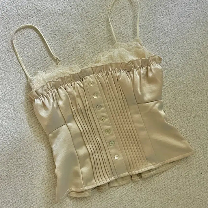 [BUNJANG] Ivory Adjustable Bustier Top / 아이보리 뷔스티에 원가 6.9