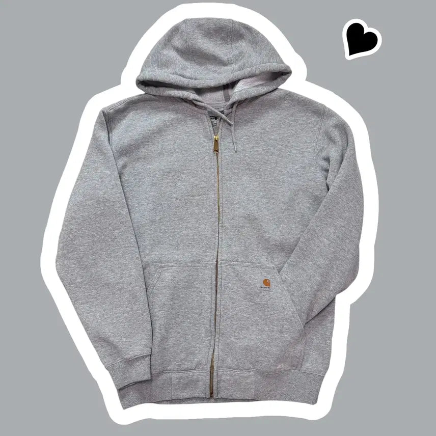 [BUNJANG] Carhartt Gray Hoodie Zip-up / 신형 칼하트 그레이 후드집업