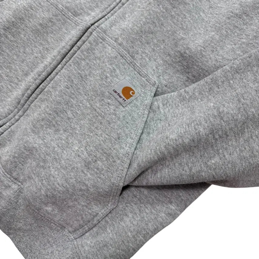 [BUNJANG] Carhartt Gray Hoodie Zip-up / 신형 칼하트 그레이 후드집업