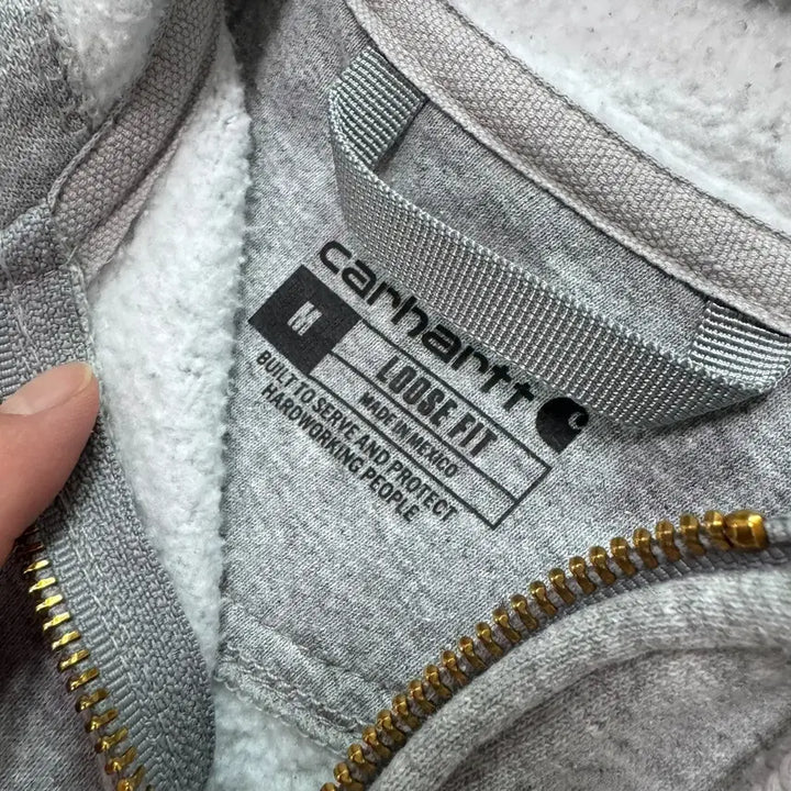 [BUNJANG] Carhartt Gray Hoodie Zip-up / 신형 칼하트 그레이 후드집업