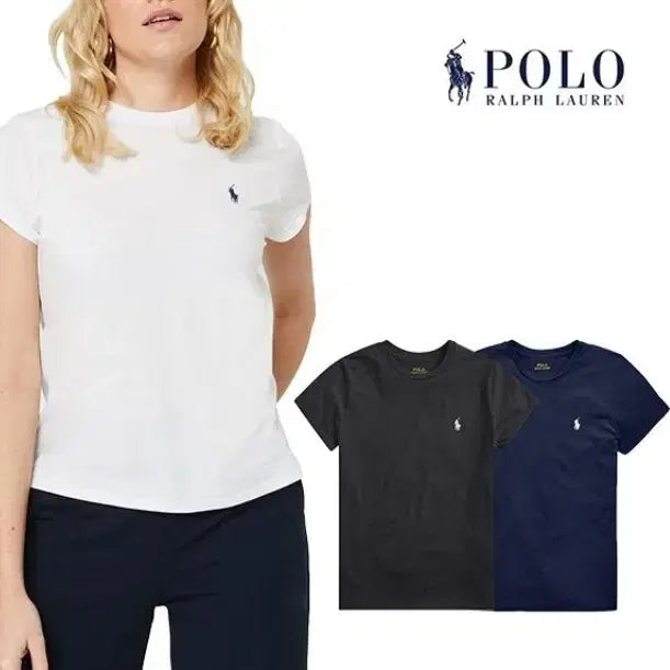 [BUNJANG] Polo Ralph Lauren Short Sleeve T-shirt / 폴로 랄프로렌 반팔 티셔츠 화이트/블랙/네이비