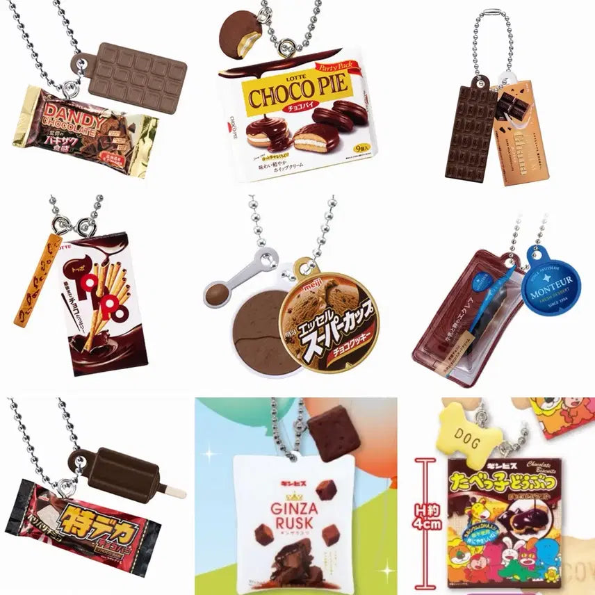 [BUNJANG] Chocolate Snack and Ice Cream Gacha Bundle Set / 초콜릿 과자 아이스크림 가챠 9개 일괄