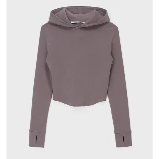 [BUNJANG] Blackup Plumded Rounding Warmer Hoodie Dusty Rose / 블랙업 플럼드 라운딩 워머 후드티 더스티로즈