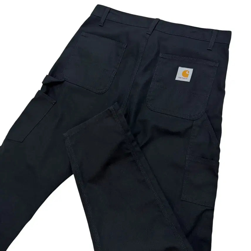 [BUNJANG] Carhartt WIP Black Double Knee Work Pants / 칼하트 WIP 블랙 더블니 워크팬츠