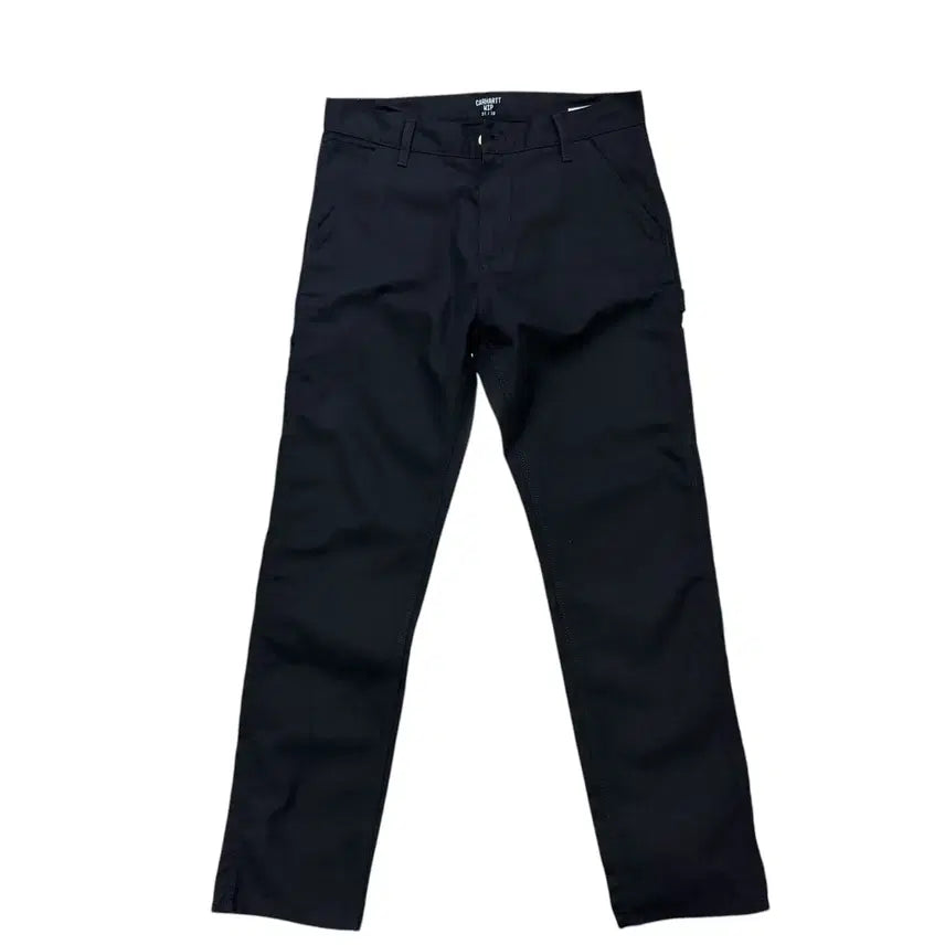 [BUNJANG] Carhartt WIP Black Double Knee Work Pants / 칼하트 WIP 블랙 더블니 워크팬츠