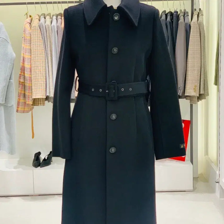 [BUNJANG] CC Collect Cashmere Blend Wool Coat (Size 55) / 씨씨콜렉트 일자핏 캐시미어 혼방 모직 코트 55