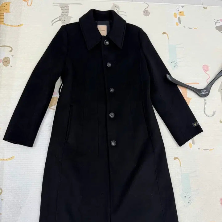 [BUNJANG] CC Collect Cashmere Blend Wool Coat (Size 55) / 씨씨콜렉트 일자핏 캐시미어 혼방 모직 코트 55