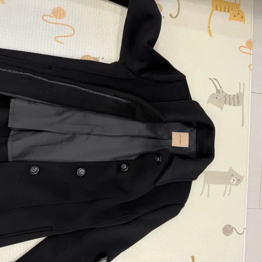 [BUNJANG] CC Collect Cashmere Blend Wool Coat (Size 55) / 씨씨콜렉트 일자핏 캐시미어 혼방 모직 코트 55