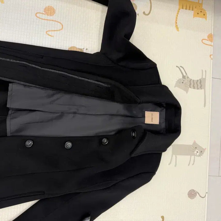 [BUNJANG] CC Collect Cashmere Blend Wool Coat (Size 55) / 씨씨콜렉트 일자핏 캐시미어 혼방 모직 코트 55