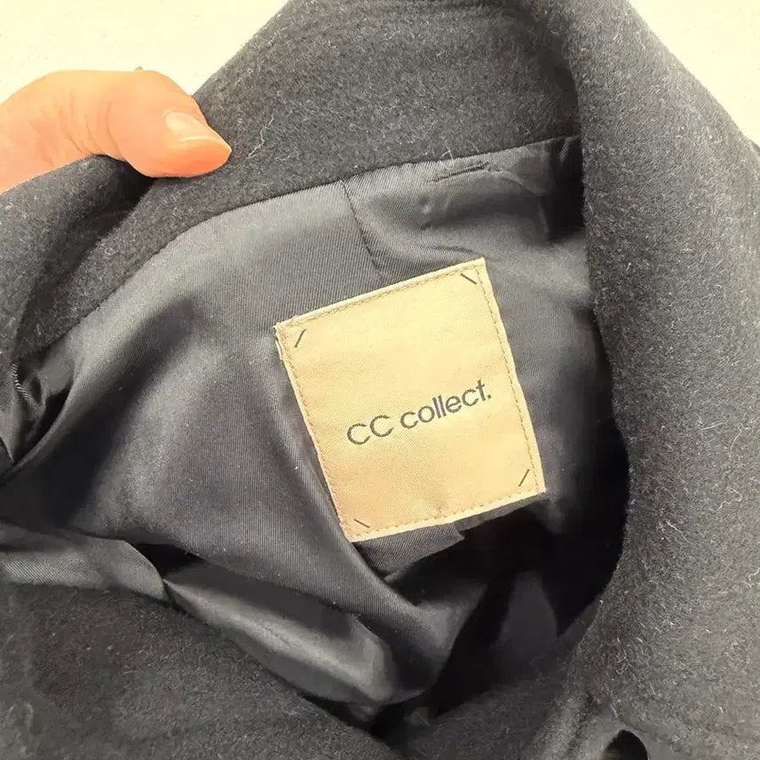 [BUNJANG] CC Collect Cashmere Blend Wool Coat (Size 55) / 씨씨콜렉트 일자핏 캐시미어 혼방 모직 코트 55