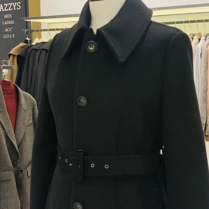 [BUNJANG] CC Collect Cashmere Blend Wool Coat (Size 55) / 씨씨콜렉트 일자핏 캐시미어 혼방 모직 코트 55