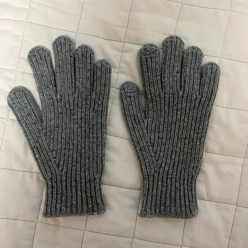 [BUNJANG] Anotheroffice Layered Wool Gloves Donegal Gray 02 / 어나더오피스 레이어 울 글러브 도네갈그레이 02