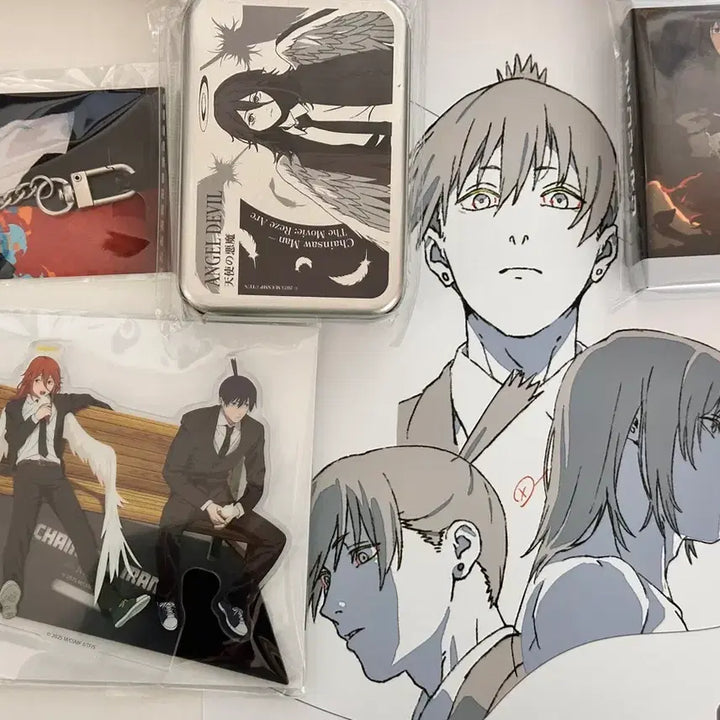 [BUNJANG] MAPPA Chainsaw Man Aki &amp; Angel Goods Set / 마지막1개) 체인소맨 마파 홍대 팝업 아키 &amp; 천사 굿즈 세트