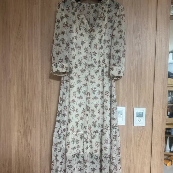 [BUNJANG] Deuel Floral Chiffon Maxi Dress / 듀엘 쉬폰원피스(55)