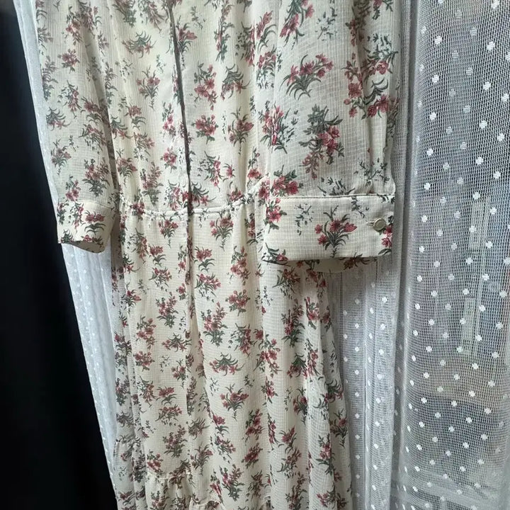 [BUNJANG] Deuel Floral Chiffon Maxi Dress / 듀엘 쉬폰원피스(55)