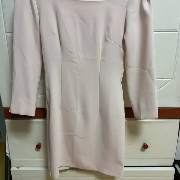 [BUNJANG] Pink Long Sleeve Dress / [S] 연핑크 긴팔 원피스