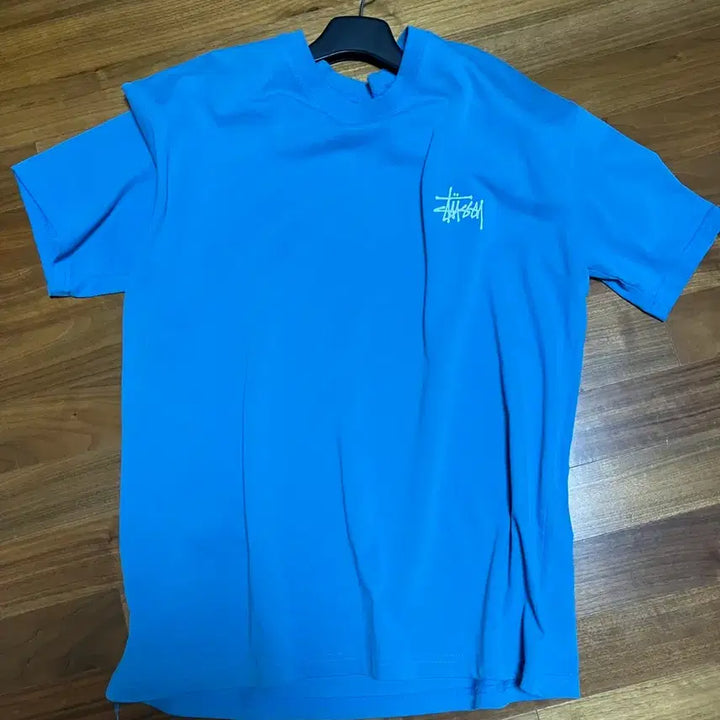 [BUNJANG] Stussy Blue Short Sleeve T-shirt / 스투시 블루 반팔 티셔츠