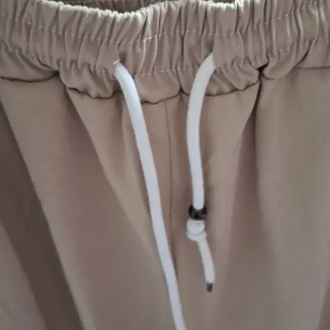 [BUNJANG] Beige Wide Banding Pants / 베이지 와이드 밴딩 팬츠프리사이즈
