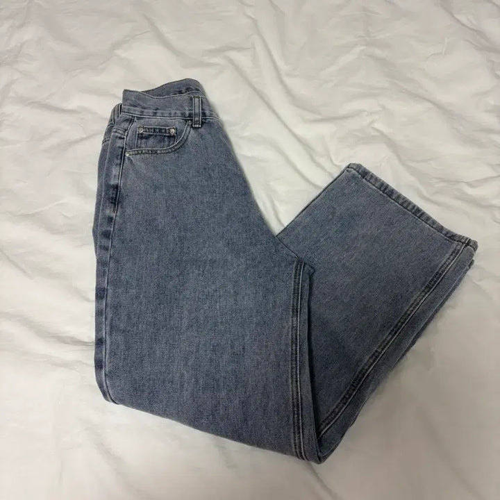 [BUNJANG] Jennio Z Logo Wide Denim Pants / 제니오 Z로고 와이드 데님 팬츠